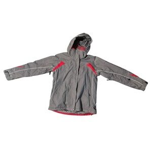 dare2be Hydrofort Women’s Size 8 Ski/ Snowboard Jacket W/Detachable Hood Gray